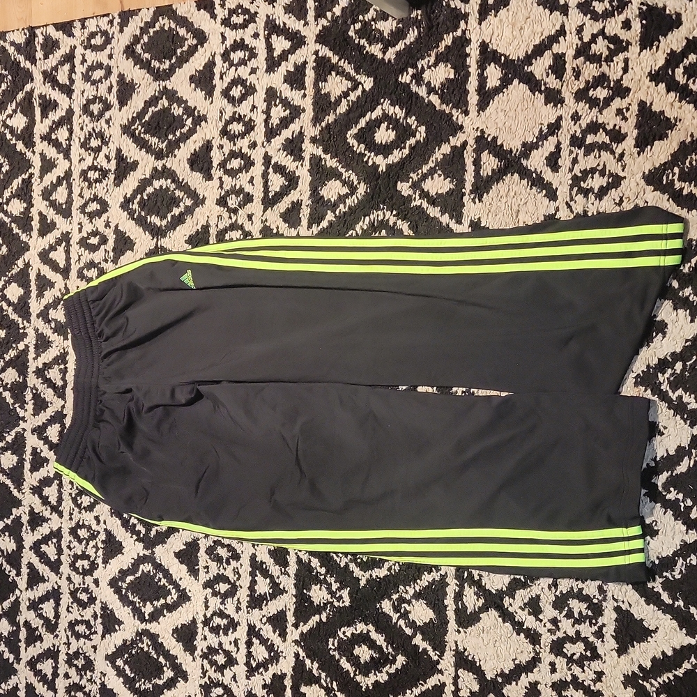 Adidas Black and Yellow Sweatpants